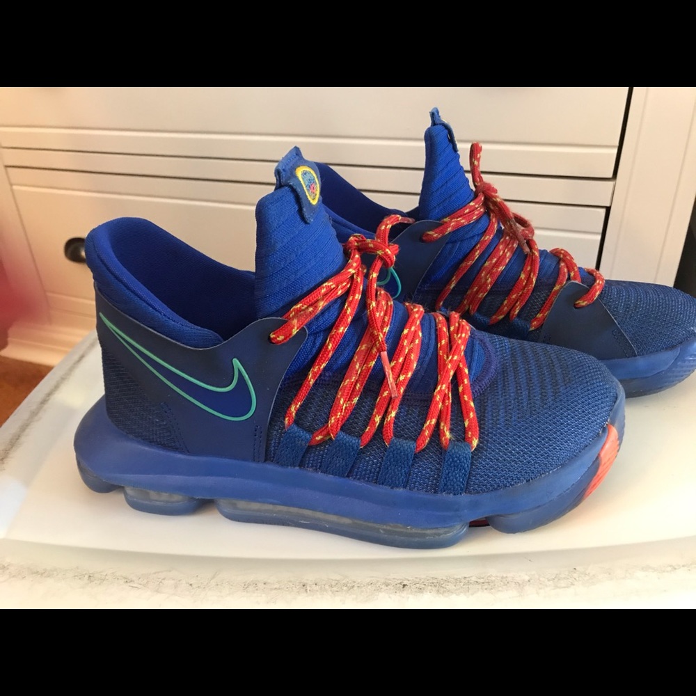 Blue Kevin Durant Boys Youth Basketball shoes
